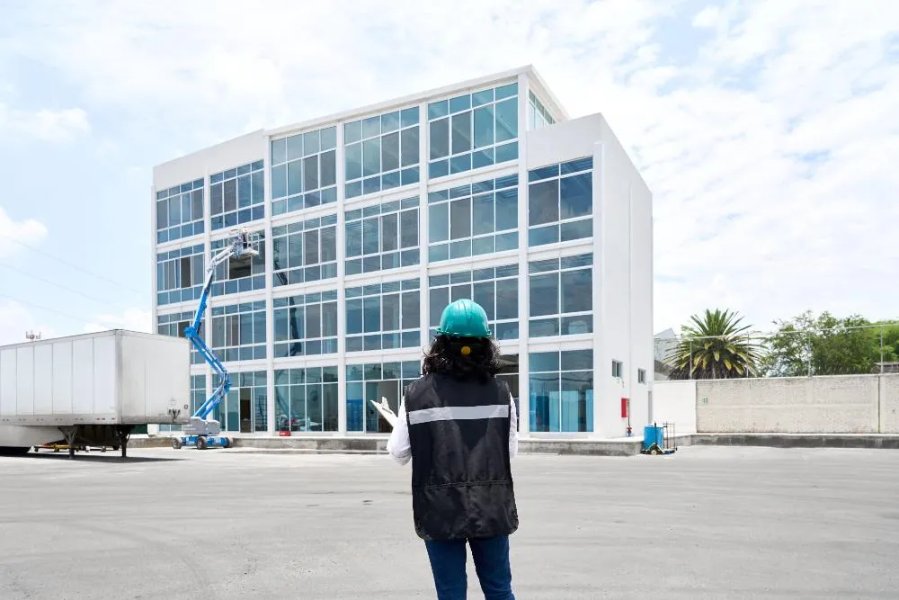 Professional Engineer Young Latin Woman In Safety